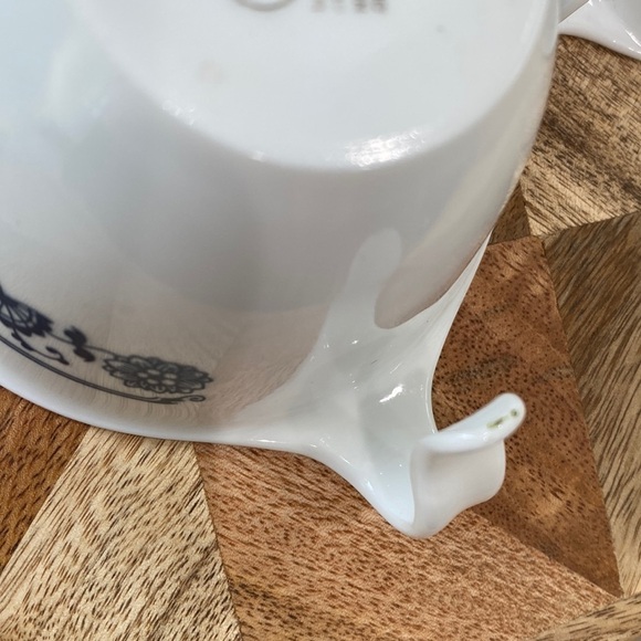 Vintage Corelle by Corning Blue Tea Cups, Set of 2 - Picture 8 of 10